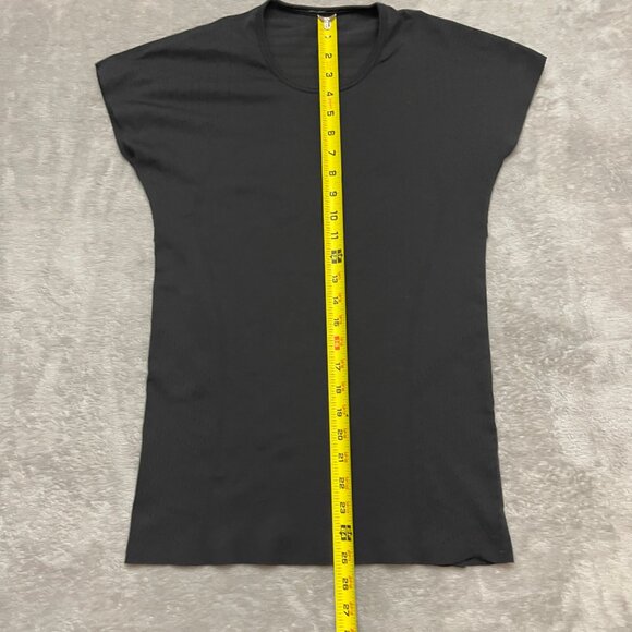 Lululemon Short Sleeve Shirt Tee Womens 6 Black Seamless Running - Picture 4 of 8